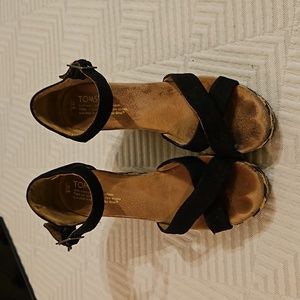 Toms wedge sandals heels